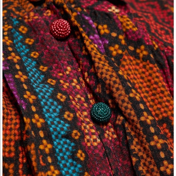 FARM Rio XL maxi dress with colorful striped designs and stunning. Sold out NWT - Picture 4 of 5